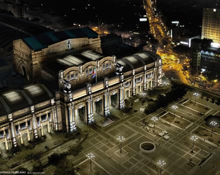 Let us brighten by the lights of the Central Station of Milan!